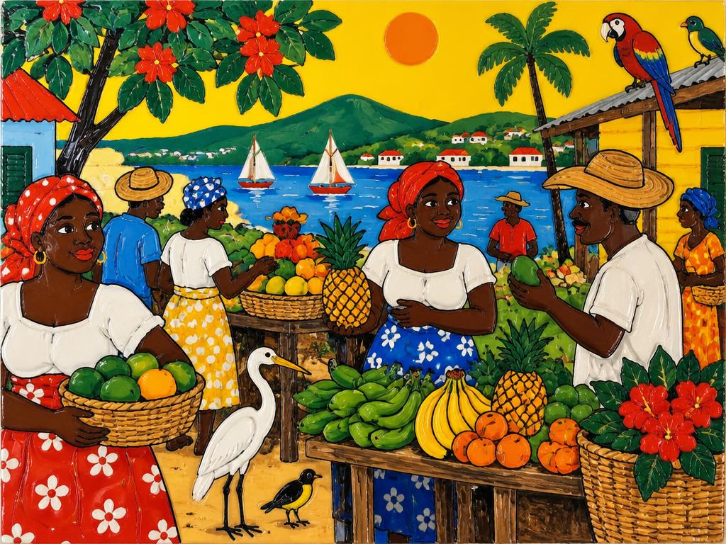 Market day, full sun